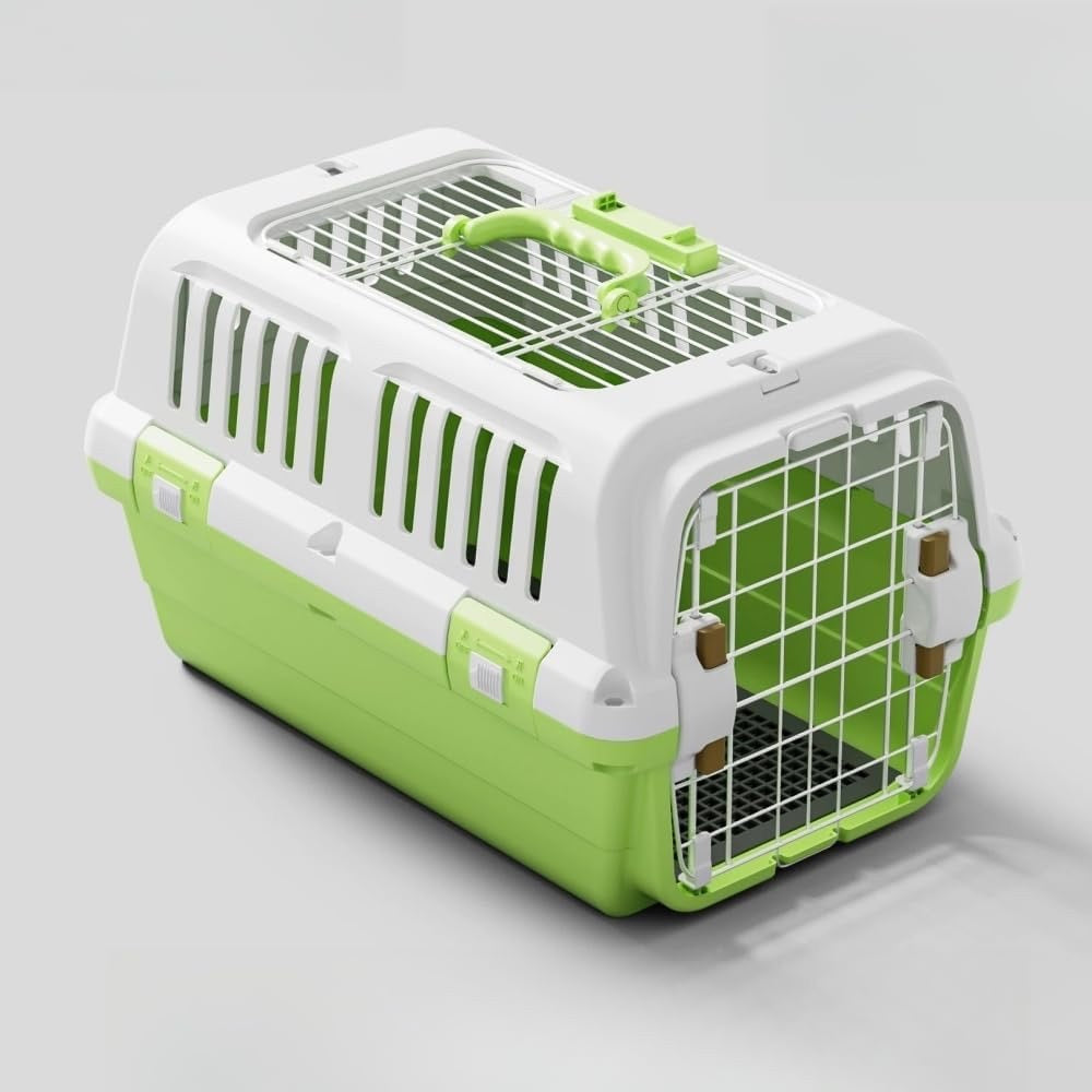 Transporteur d′air portable extérieur en plastique PP pour chats, boîte de transport pour animaux, voyage en avion, vente en gros de caisses pour chiens et chats