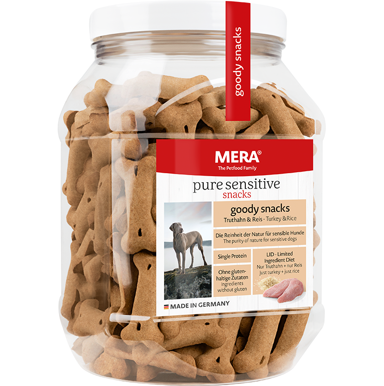 Mera Goody Snacks Dinde au riz 600gr