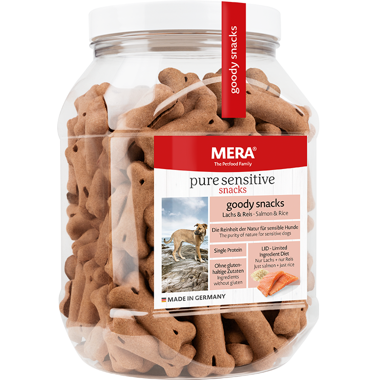 Mera Goody Snacks Saumon au riz 600gr.