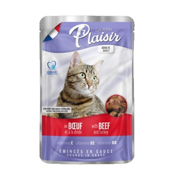 Pochon Plaisir au Boeuf et à la dinde 100gr