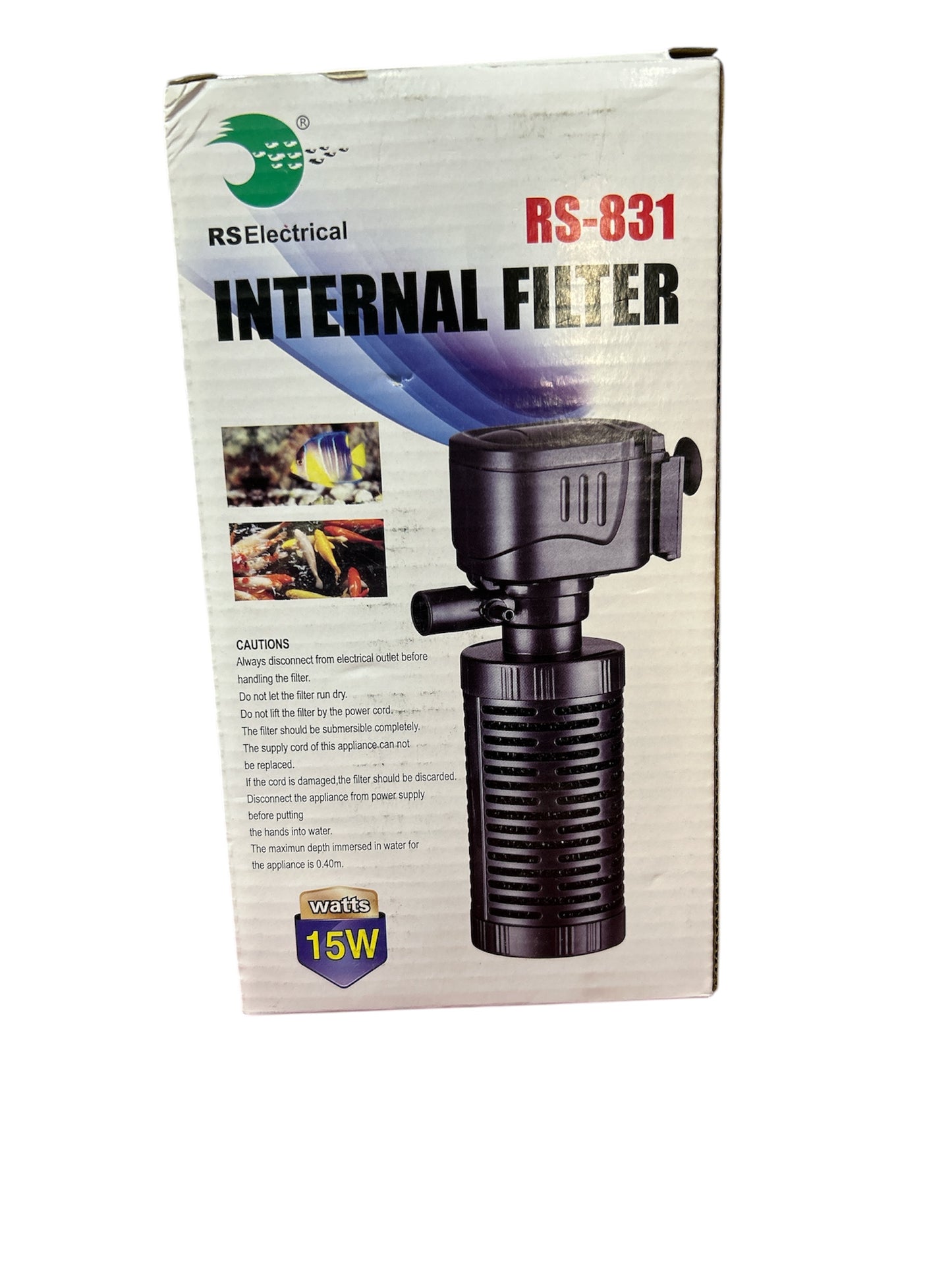 Risheng RS-831 petit aquarium filtre intégré pour l'enrichissement en oxygène