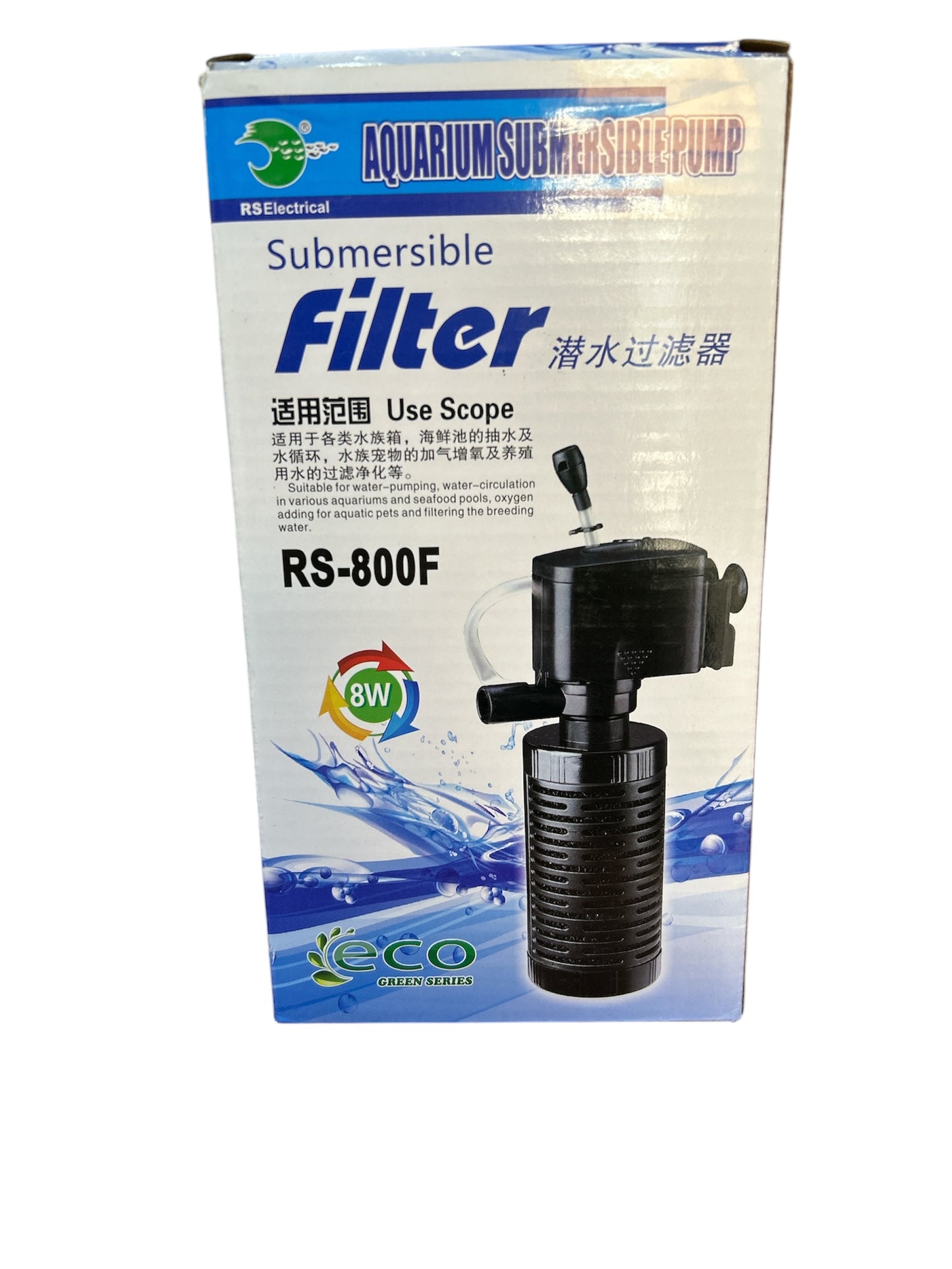 Accessoires d'aquarium RISHENG RS Filtre submersible 300L/H RS-800F