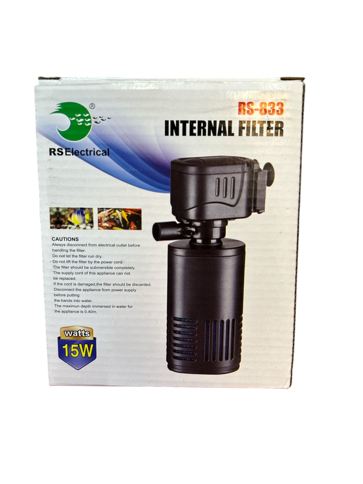 Risheng RS-833 petit aquarium filtre intégré pour l'enrichissement en oxygène