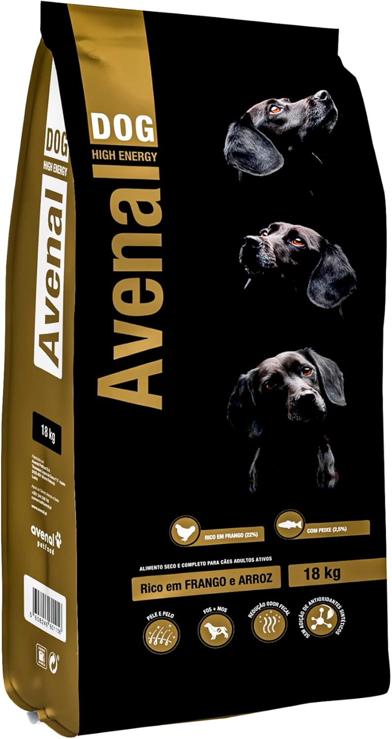 Avenal Chien Haute Énergie 18 KG Alimentation Chien