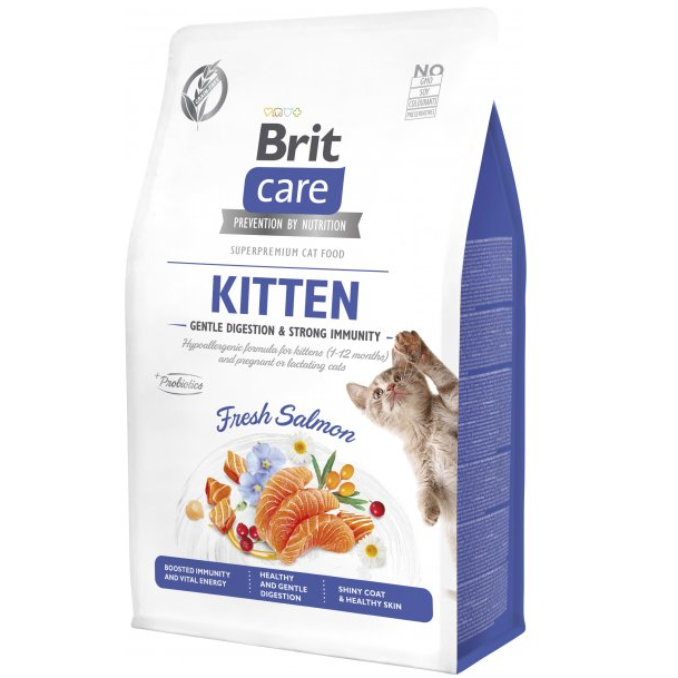 Brit Care Grain Free Kitten Gentle Digestion and Strong Immunity Salmon