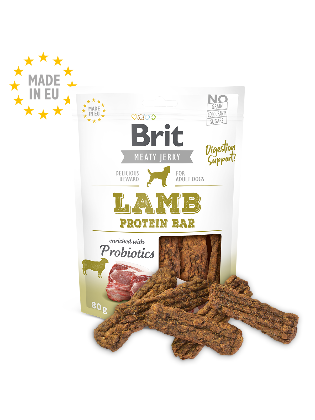 Brit Meat Jerky Snack–Lamb Protein bar