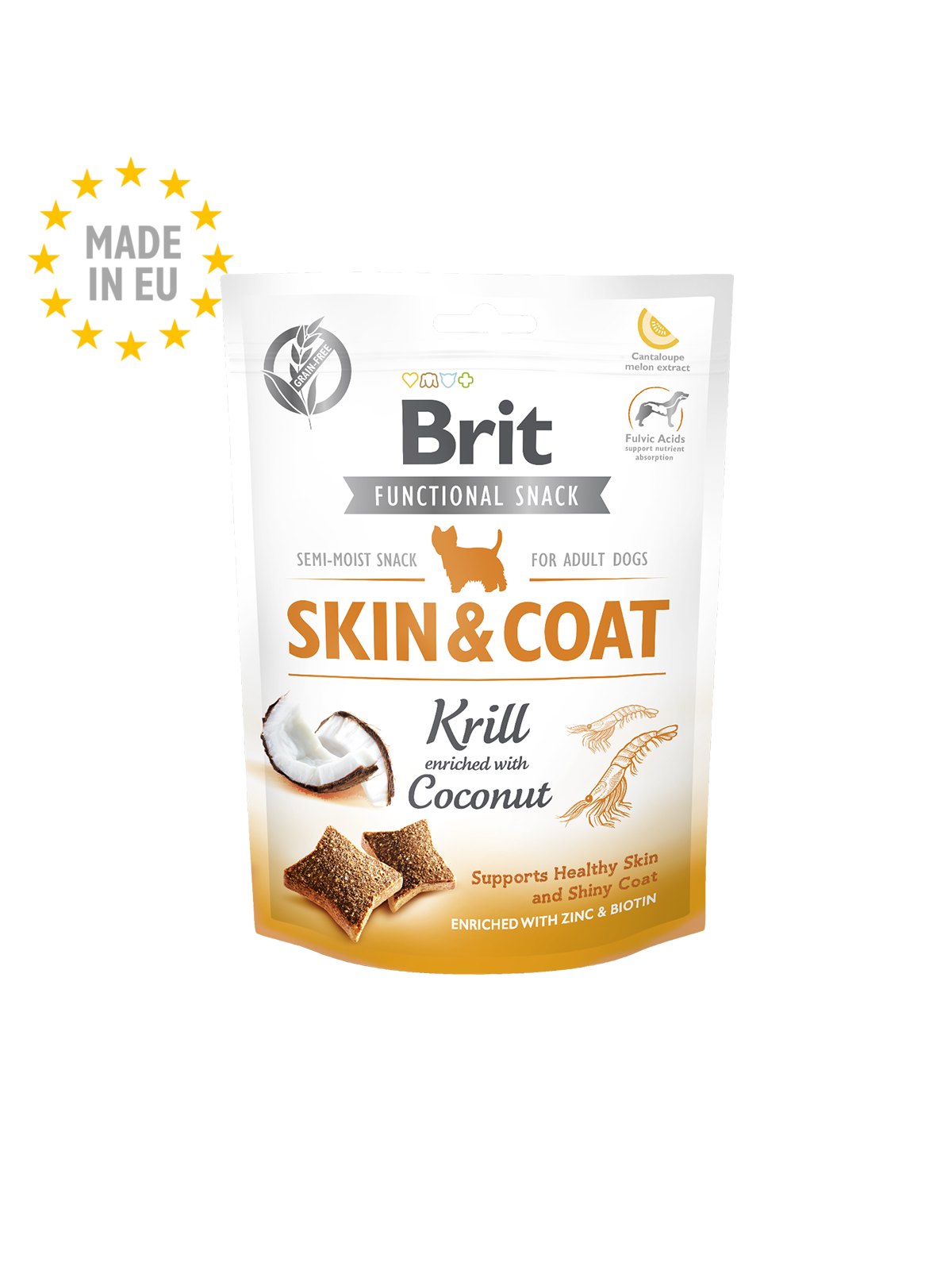 Brit Care Dog Functional Snack Skin&Coat Krill
