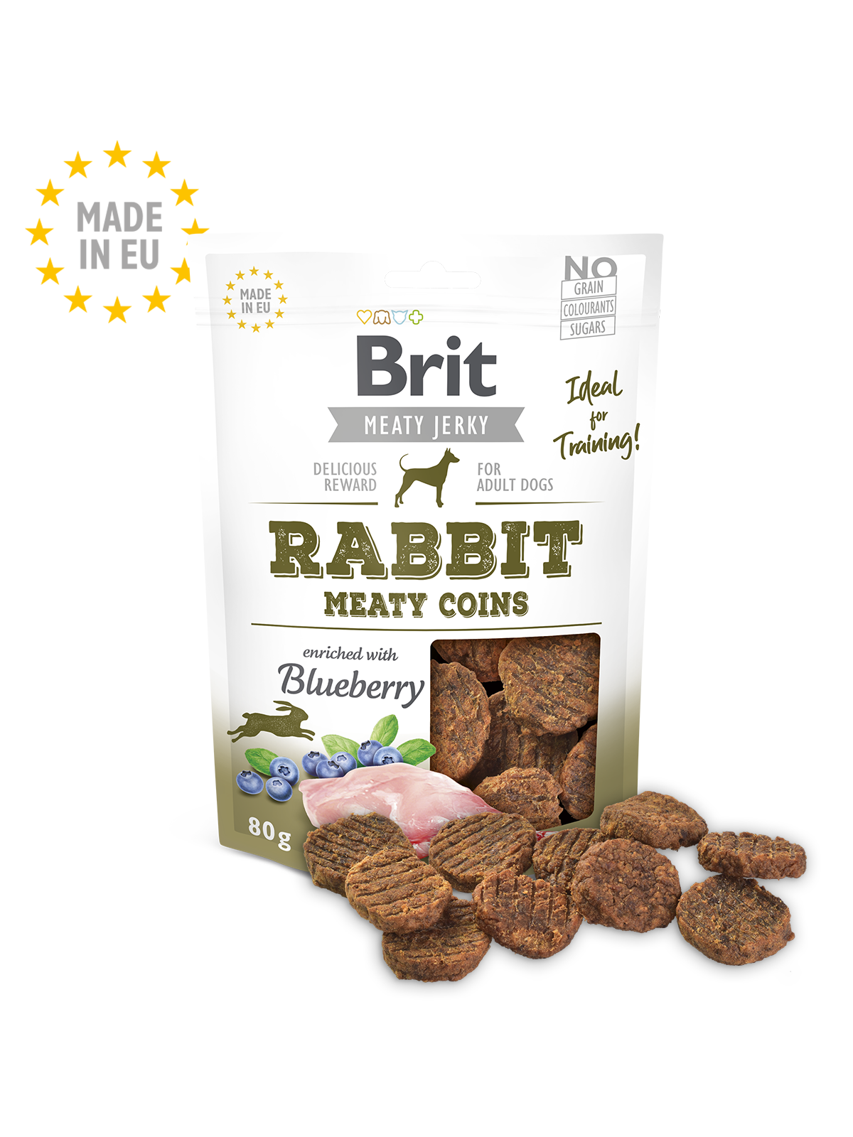 Brit Meat Jerky Snack – Rabbit Meaty coins