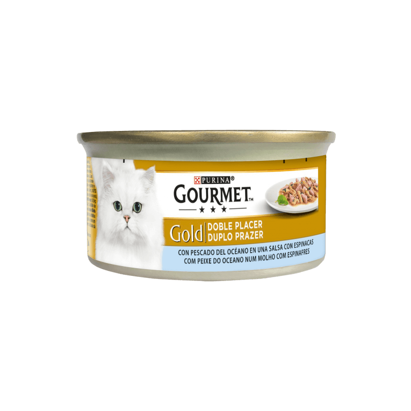 GOURMET® Gold Double Delice Poisson & Epinards 85 gr
