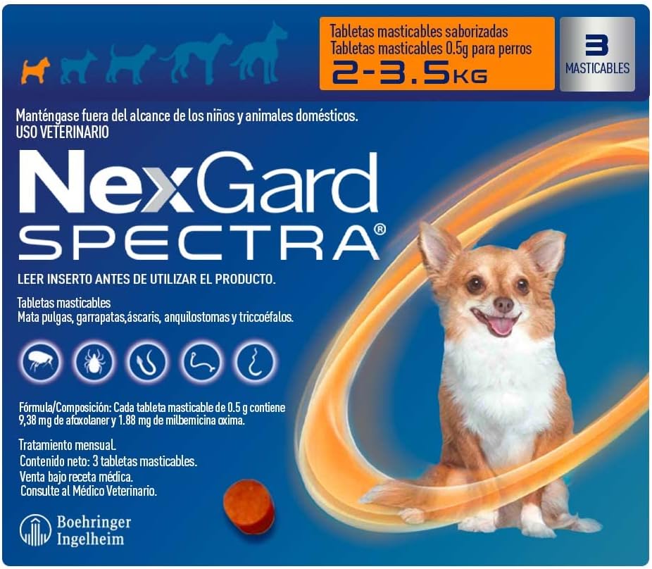 NexGard Spectra 3 Chew Tablets for Dogs 2 kg - 3.5 kg