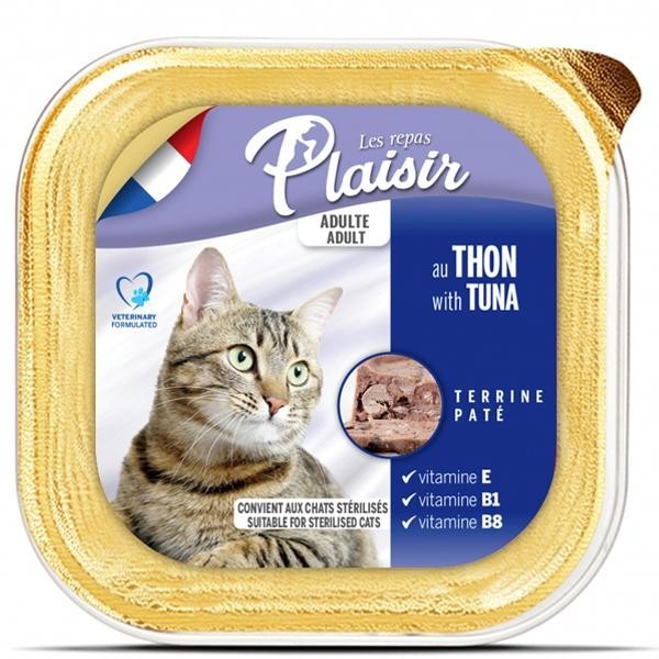 Barquettes Plaisir Chat Adult au Thon 100gr