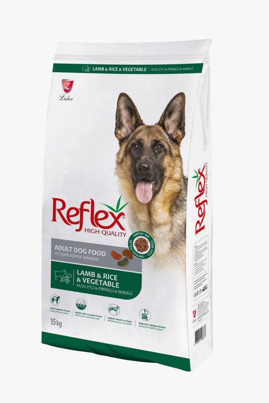 Reflex Adult Dog Food With Lamb, Rice & Vegetable 15 KG